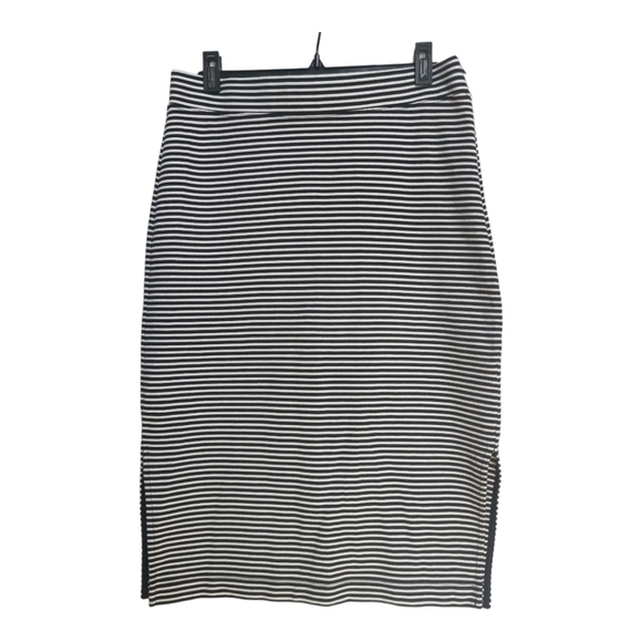 🩵3/$25🩵‎ Gap  Striped Midi Nautical Cotton Blend Skirt - Picture 1 of 7